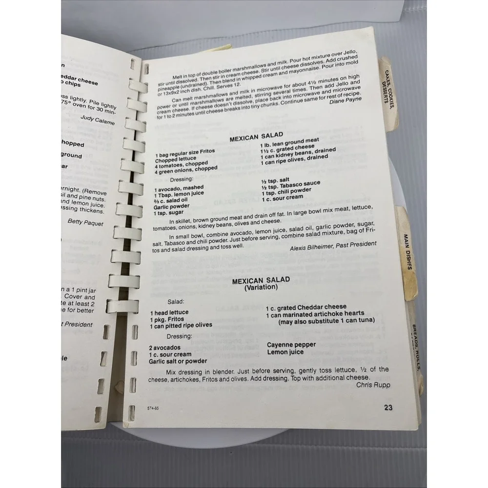 Cookbook Glendale Police Wives Club Glendale California 1985 50th‎ Anniversary